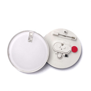 Quần áo phụ kiện Led mang nhãn hiệu Frosted bề mặt huy hiệu nhấp nháy nút <span class=keywords><strong>pins</strong></span> - Product Image 2