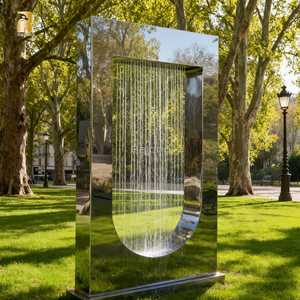 Fuente de Agua en <span class=keywords><strong>Cascada</strong></span> Moderna de Acero Inoxidable de Gran Tamaño RELONG para Parques Públicos al Aire Libre - Product Image 1