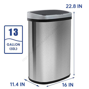 Vente en gros de poubelles intelligentes à capteur de 50L, poubelles automatiques pour la maison et le bureau, poubelles de rangement, articles ménagers - Product Image 5