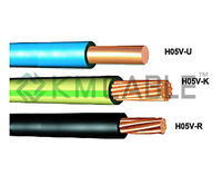 H05V-K H07V-K de un solo núcleo Flexible de PVC cable eléctrico de fábrica 0.75mm2 CE Europa VDE multi strand aislamiento cable de tierra