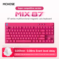 Clavier mécanique filaire personnalisé pour jeux RT, Mchose Mix 87, nouveau clavier en plastique multifonctionnel avec interrupteur magnétique