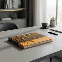 Impresión de Libros de Fotografía de Alimentos con Tapa Dura Personalizada, Diseño de Paisaje, Cubierta de Bronce de Doble Textura, Grabado en Relieve, a Todo Color