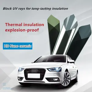 Avrupa'da popüler nano seramik pencere filmi araba pencere tonu ile yüksek ısı yalıtımı UV reddetme 1.52*30m/rulo