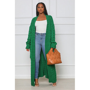 Hoge Kwaliteit Casual Vesten Lange Mouw Vrouwen Open Gebreide Trui Herfst Winter Dames Kleding Modieuze Truien - Product Image 3