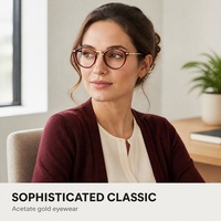 Lunettes de vue de créateur de luxe Lunettes personnalisées Lunettes OEM en acétate Conception Mazzucchelli Nouvelles montures de lunettes pour femmes en titane pur