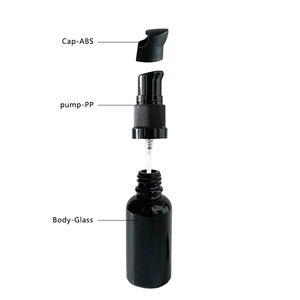 <span class=keywords><strong>KAIJIN</strong></span> KJ-J010B – Flacon cylindrique en verre ambré noir de haute qualité (50 ml, 100 ml) avec pompe et fonction brume, pour usage industriel, personnalisable OEM - Product Image 3