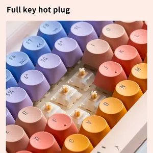 Lofree élégant <span class=keywords><strong>clavier</strong></span> et <span class=keywords><strong>souris</strong></span> rétro-éclairé à 84 touches pour <span class=keywords><strong>Bluetooth</strong></span> et 2.4G 3 modes remplaçables à chaud pour ordinateur portable, bureau ou jeux - Product Image 5