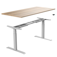 Design bianco di lusso ceo lavoro tavolo da riunione capo ufficio elettrico altezza regolabile scrivania doppio motore pc gioco computer tavolo