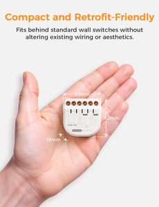 Interrupteur relais intelligent 2 canaux R21-Refoss 16A AC 100-240V avec mesure <span class=keywords><strong>de</strong></span> consommation Wi-Fi et API locale pour Home <span class=keywords><strong>Assistant</strong></span> - Product Image 2