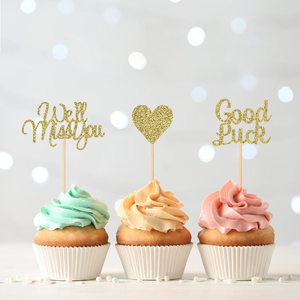 Décorations de gâteaux « Bonne Chance » pour Noël, la remise des diplômes, Pâques, les fêtes et la table de desserts - Product Image 1