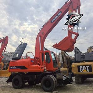 Excavadora de Ruedas Doosan DH210W de 21 Toneladas y 115 kW con Motor Kawasaki, Bomba Hidráulica y Válvulas, Equipo de Construcción - Product Image 3