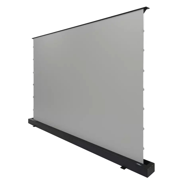 Factory Direct Supply 100"-150" Electric Motorized Floor Rising ALR Projector Screen with 4K HD 16:9 Black Crystal Fabric