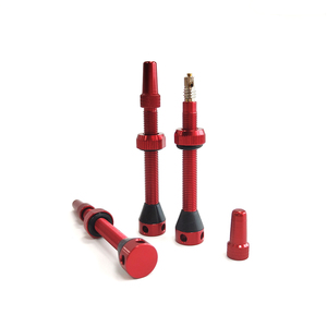Accessoires de vélo en alliage d'aluminium rouge Tubeless Presta Valve de haute qualité 50mm - Product Image 1