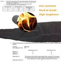 Gants de soudage en cuir résistant à la chaleur Seeway de 16 pouces pour MIG TIG Stick Forge BBQ Grill Cheminée Poêle