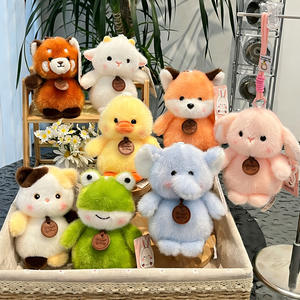 Peluches Palm Pals Panda Rouge <span class=keywords><strong>Lapin</strong></span> Jouets en Peluche Douce Poupée en Peluche Compagnon pour Enfants Mignons Mini Pendentifs en Peluche Cadeau pour l'Étude - Product Image 1