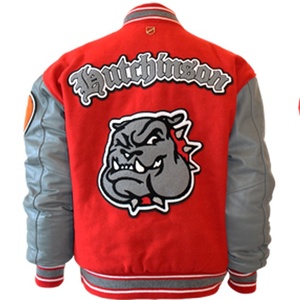 2025 personnalisé haute qualité hommes surdimensionné Baseball Varsity vestes col montant hiver Letterman veste pour enfants - Product Image 2