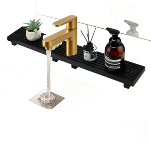 Wooden Bathroom <b>Storage</b> <b>Tray</b> Rectangle Wall Mounted Multifunctional Organizer For Cosmetics And Aromatherapy - Product Image 1