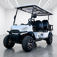 Voiturette de golf électrique 72V 1500W à double rangée de sièges, véhicule de transport lourd pour hôtels, complexes hôteliers et zones touristiques