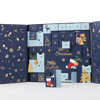 Calendrier de l'Avent personnalisé de luxe en carton recyclé, emballage cadeau vide pour cosmétiques, chaussettes, bougies, compte à rebours de Noël