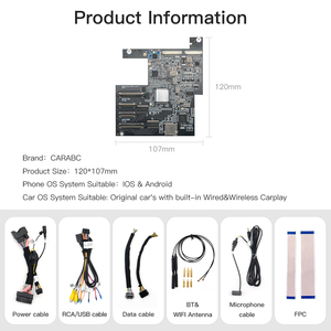 CARABC <span class=keywords><strong>Apple</strong></span> <span class=keywords><strong>CarPlay</strong></span> Sans Fil et Android Auto pour <span class=keywords><strong>Porsche</strong></span> PCM3.1 3.0 4.0 Panamera Cayenne 911 991 <span class=keywords><strong>718</strong></span> Cayman Macan <span class=keywords><strong>Boxster</strong></span> - Product Image 6
