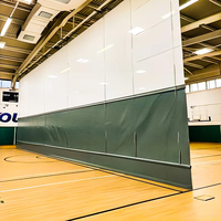 Rideau de séparation pour gymnase avec système de rail coulissant, taille personnalisée, en maille PVC vinyle, pour salles et terrains de sport intérieurs
