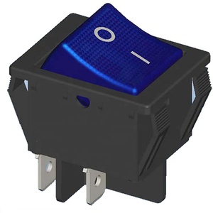 Chiếu sáng Power <span class=keywords><strong>Rocker</strong></span> chuyển đổi với ánh sáng màu xanh lá cây kcd4 dpdt 4 Pin và KC ul CUL VDE giấy chứng nhận - Product Image 4
