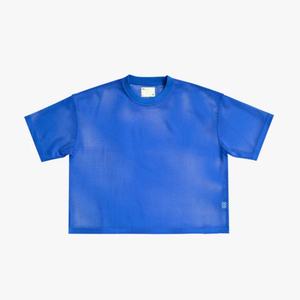 High Quality Vintage Knitted <b>Crop</b> <b>Top</b> Casual Lightweight Fabric Quick Dry Custom Logo Round Collar <b>Men</b> Tshirt - Product Image 5