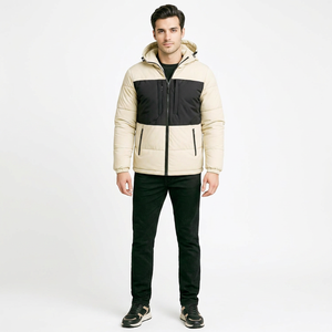 Winter 2026 Collection Functional <b>Canvas</b> Stand Collar Front Logo Breathable Quick Dry Casual Cotton-padded Puffer Men's Jackets - Product Image 1