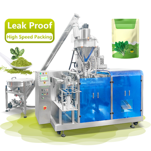 Machine d'emballage entièrement automatique pour sachets préformés, machine de remplissage et de scellage de poudre d'épinards 100g 200g - Product Image 1
