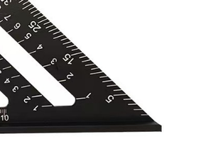 Règle triangulaire en alliage d'aluminium de 7 pouces métrique carré <span class=keywords><strong>charpentier</strong></span> mesure rapporteur de jauge pour le travail du bois OEM personnalisable - Product Image 2