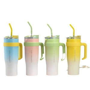 Biểu Tượng Tùy Chỉnh 40Oz Cốc Bị Rò Rỉ Bằng Chứng Thép Không Gỉ Cốc Cà Phê Cốc Nhiệt Chân Không Cách Điện Cốc Với Lật Rơm Và Xử Lý - Product Image 1