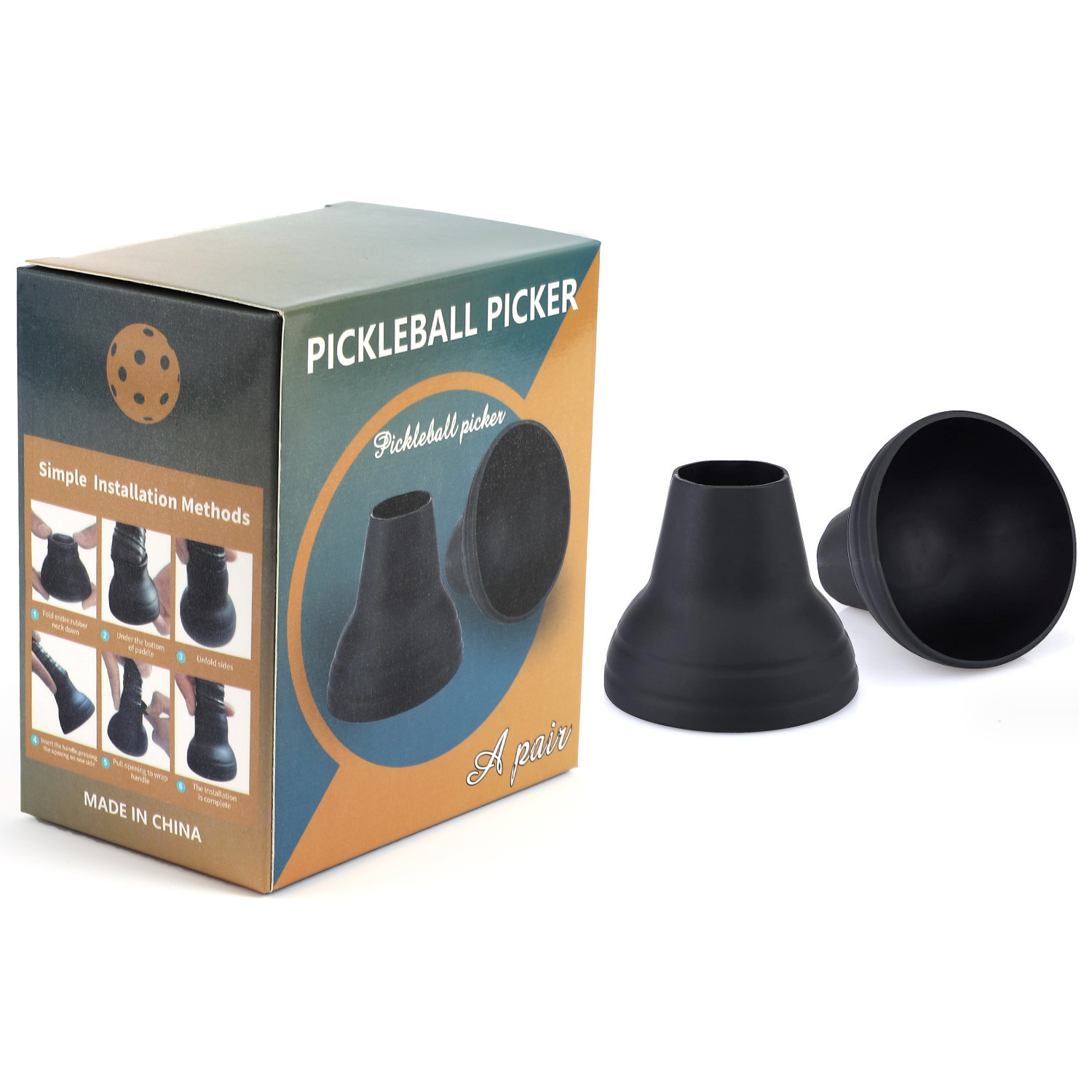 Wholesale Portable Pickleball Paddle Ball Picker with Suction Silicone Cup for Training and Children Outdoor Sports Accessories