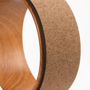 Roue de Yoga pour Backbend Roller Yoga Exerciseur Liège Naturel Durable Parfait pour la mobilité extensible de la colonne vertébrale Flexibilité et alignement - Product Image 4