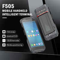 Terminal portable industriel F505 Octa-Core + IP66, batterie 5200 mAh, PDA Android Stock, Wi-Fi, scanner QR pour l'inspection logistique