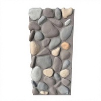 Panneaux muraux en pierre de rivière PU de qualité supérieure, texture de galets naturels 3D, imperméables, ignifuges, légers, pour façade extérieure et intérieur