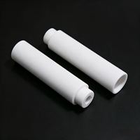 Tube fileté en céramique d'alumine, tube creux isolant, manchon en céramique haute température pressé à sec, composant en céramique, pièces en céramique ZG