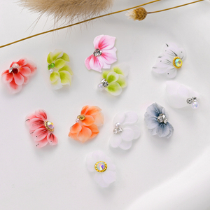 <span class=keywords><strong>Flor</strong></span> acrílica hecha a mano 11X16mm Blanco/Rosa <span class=keywords><strong>3D</strong></span> mariposa acrílico <span class=keywords><strong>Flor</strong></span> de <span class=keywords><strong>uñas</strong></span> DIY <span class=keywords><strong>con</strong></span> brillo Rhinestone acrílico <span class=keywords><strong>flor</strong></span> lateral - Product Image 2