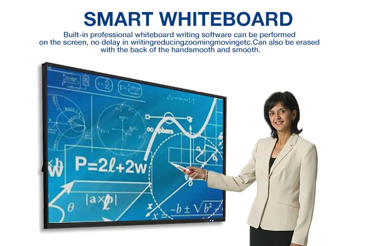 Panel datar interaktif 86 inci papan pintar digital interaktif untuk beberapa aplikasi