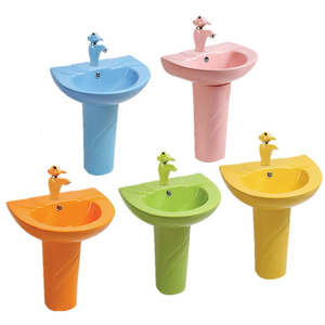 Lavabo familial en argile réfractaire Filo Mura pour salle de bain parent-enfant, idéal pour la chambre à coucher et les produits maternels et infantiles. - Product Image 4