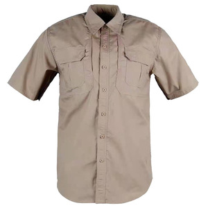 SFB60 Lightweight Quick Dry <b>Camo</b> Combat <b>Top</b> Multi Pocket Design Outdoor Daily Wear Male Short Sleeve Tactical Shirt for Training - Product Image 6