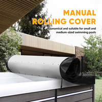 Couverture de spa gonflable noire pour l'extérieur, imperméable, installation facile, couverture de piscine