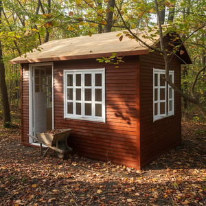 Casa de Madera Personalizada para Jardín Exterior, Resistente a la Corrosión, Móvil y Ensamblable, como Cuarto de Herramientas, Quiosco de <span class=keywords><strong>Venta</strong></span> o Caseta de Seguridad - Product Image 2