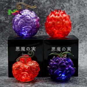 Modèle de fruit <span class=keywords><strong>du</strong></span> démon <span class=keywords><strong>One</strong></span> <span class=keywords><strong>Piece</strong></span> en caoutchouc, Flamme Noire, Ope Ope, lumineux - Product Image 1