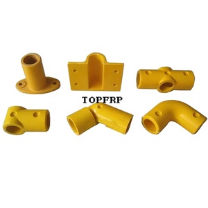 Connecteur de tube rond en plastique renforcé de fibres de verre (FRP) moulé, raccord coudé réglable - Product Image 4