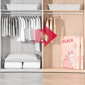 Bolsa de Almacenamiento al Vacío Transparente para Viaje, Ahorra Espacio, 7 Piezas, con Bomba de Succión para Mantas y Edredones, Más Vendida - Product Image 6