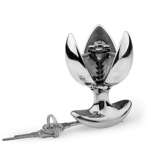 Lotus Argenté : <span class=keywords><strong>Plug</strong></span> <span class=keywords><strong>Anal</strong></span>, Verrou de Chasteté, Appareil d'Expansion Ouvert et Fermé pour le Plaisir <span class=keywords><strong>Anal</strong></span> - Product Image 3