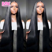 Wig Rambut Manusia Super Double Drawn Bone Straight, Wig Rambut Manusia 13x4 HD Lace Front, Wig Rambut Vietnam Mentah Tanpa Lem Grade 12A
