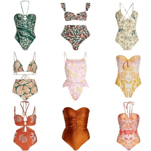 JSN148D 2023 nuevo diseño <span class=keywords><strong>de</strong></span> moda marca <span class=keywords><strong>de</strong></span> lujo Bikini flor traje <span class=keywords><strong>de</strong></span> <span class=keywords><strong>baño</strong></span> ECO tela mujeres traje <span class=keywords><strong>de</strong></span> <span class=keywords><strong>baño</strong></span> personalizado - Product Image 4