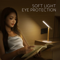 Lampe de bureau LED moderne et créative, rechargeable USB, à intensité variable, pour chevet, chambre et maison, vente en gros