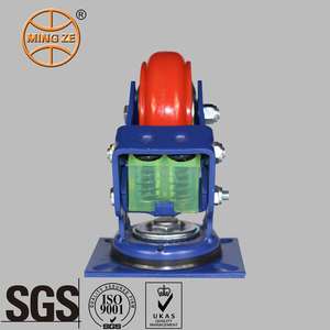 Mingze 8 polegadas PU Núcleo de Ferro Fundido Primavera Rodízio Rígido Rodas Heavy Duty Absorção de Choque para Mecânico Auto Equipamento <span class=keywords><strong>1</strong></span> Ano - Product Image 3